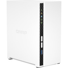 QNAP TS-233 NAS Storage Server - Powerful ARM Cortex-A55, 2GB RAM, Efficient 0TB, Sleek White Design - Elevate Your Data Managem